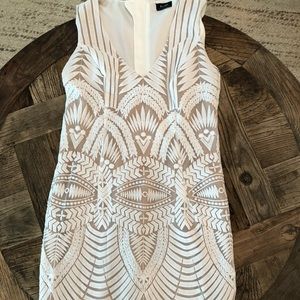 Bardot dress in white